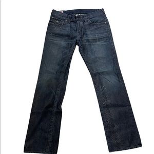 True Religion dark blue snake skin design size 33 jeans